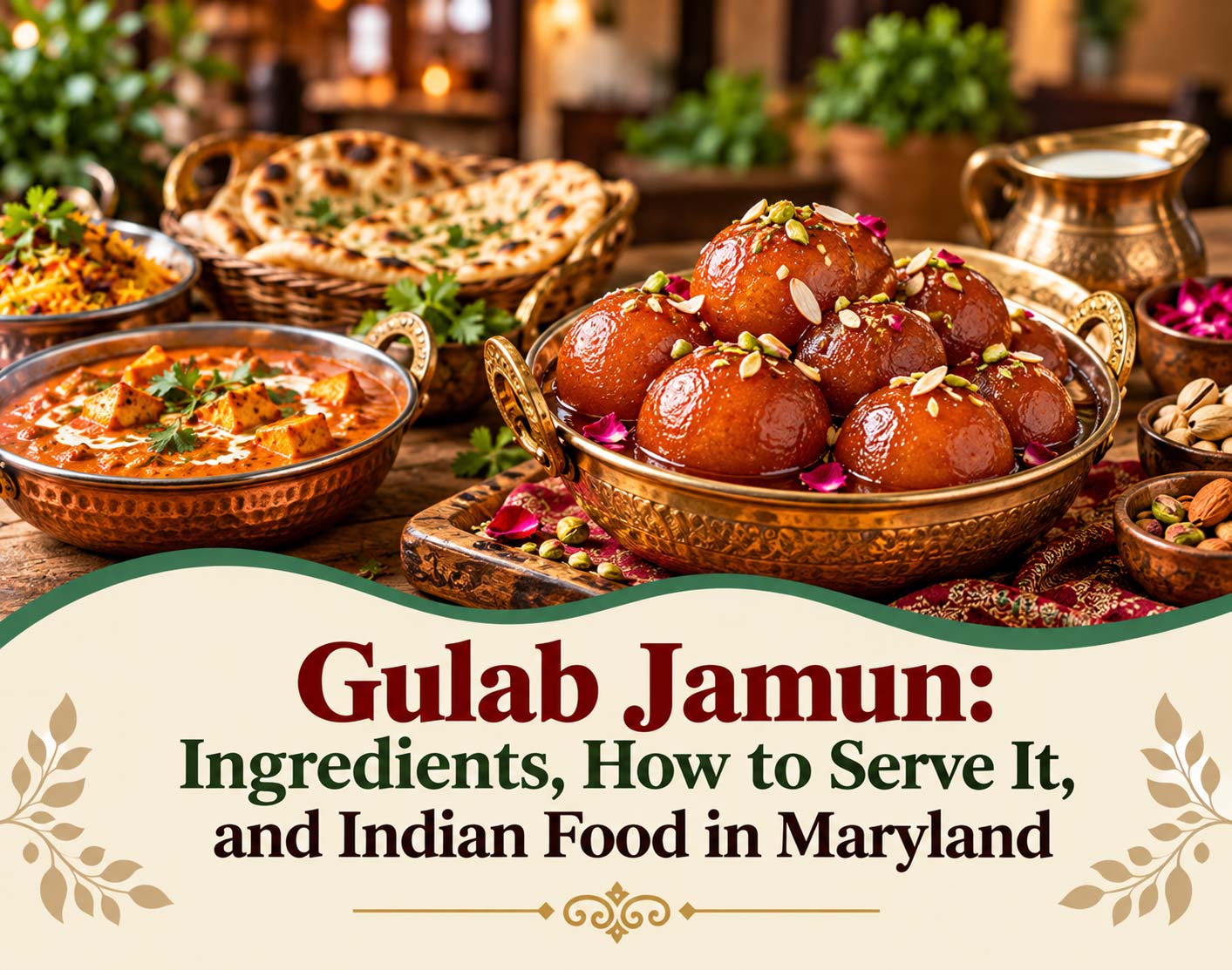 Gulab jamun ingredients and serving tips